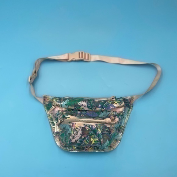 Handbags - Floral Partially Translucent Fanny Pack